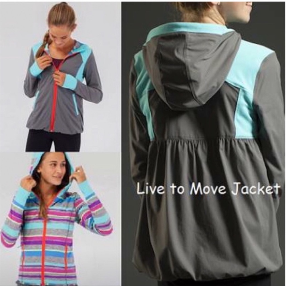 Ivivva Lululemon Live to Move Reversible Bubble Jacket Black/Teal Size 12